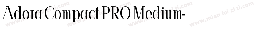 Adora Compact PRO Medium字体转换